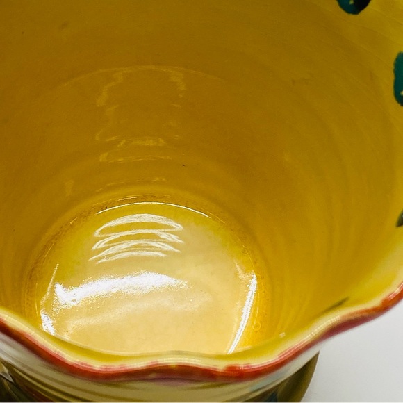 Neiman Marcus Pottery Oversized Mug/Coffee Cup Floral Made Italy French Country - Picture 7 of 11